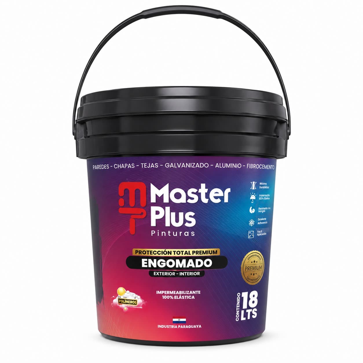 Pintura Emborrachada 18lt
