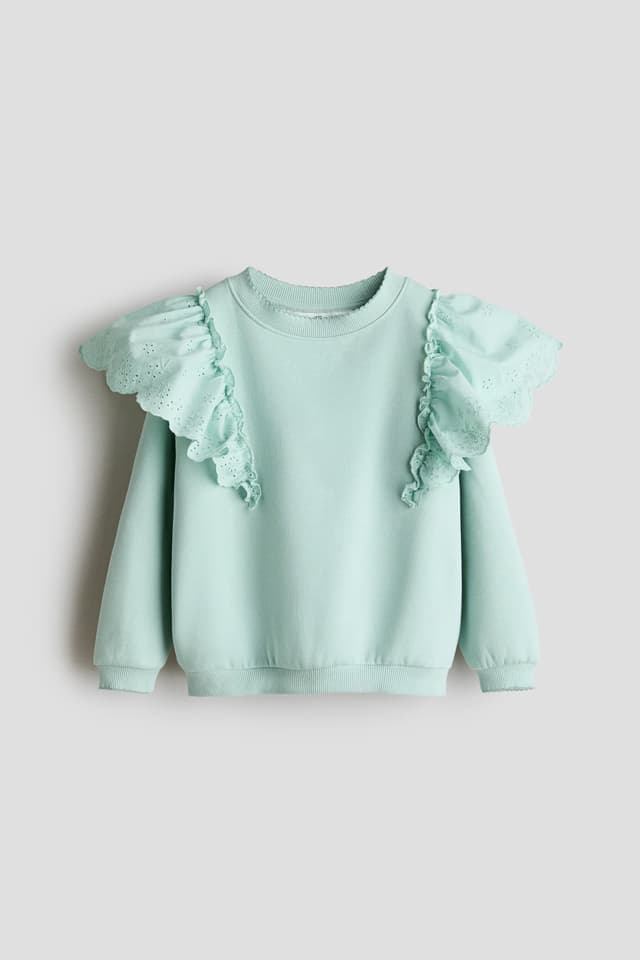 Sudadera con Volantes Bordados