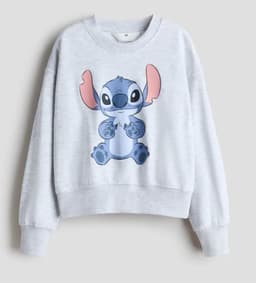 Sudadera oversize estampada stich