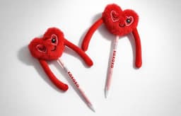 Bolígrafos diseño corazon