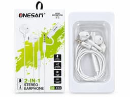 Set de auriculares estéreo ONESAM OS-X13 (2-in-1 Stereo Earphone)