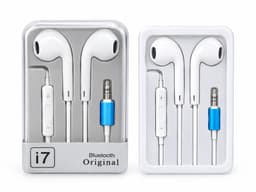 Auriculares cableados i7 Original con conectividad Bluetooth